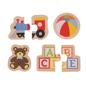 2 piece puzzle Toys/ Hračky puzzle - Jacob's Montessori