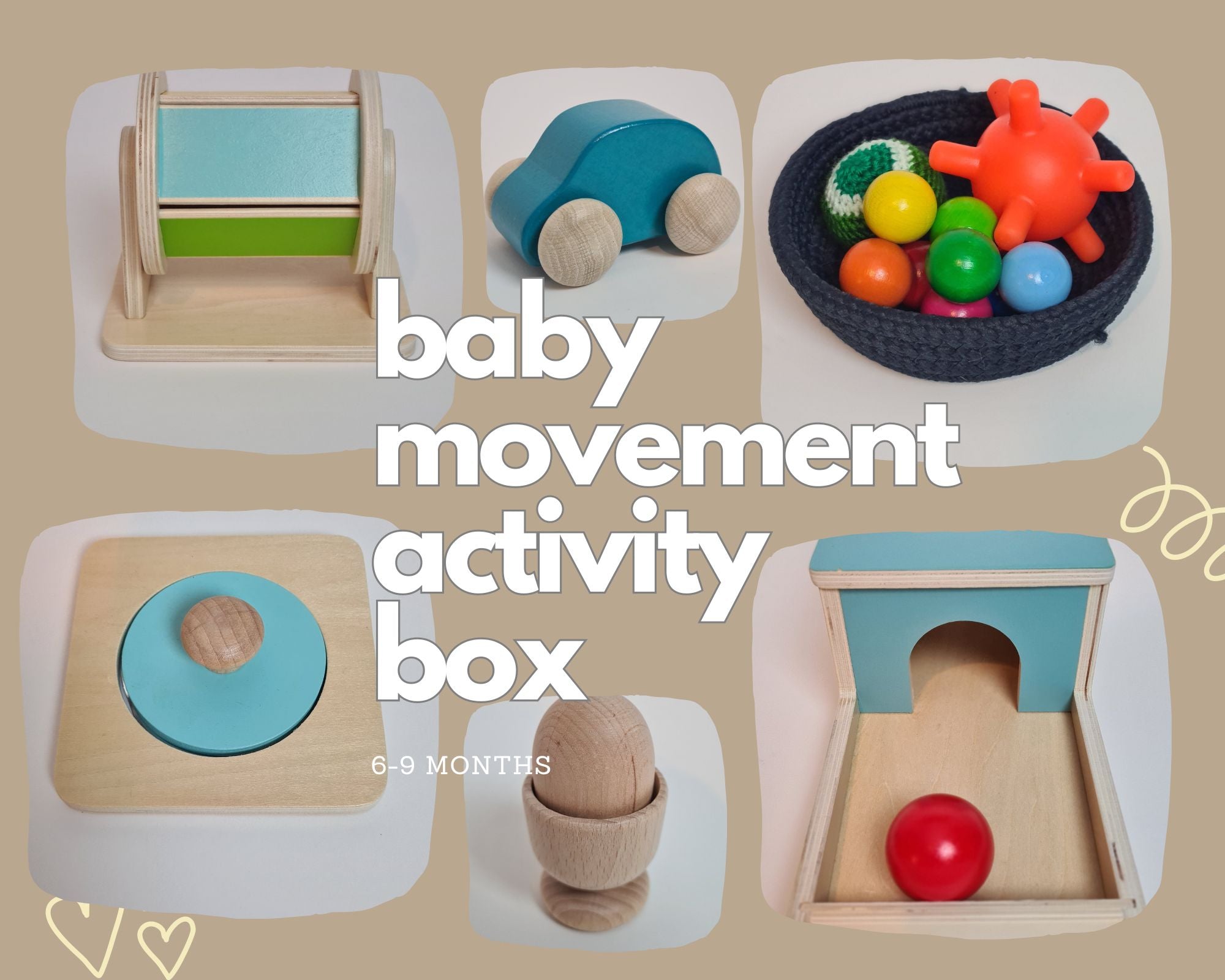 Baby Movement Activity Box 6 - 9 Months - Jacob's Montessori