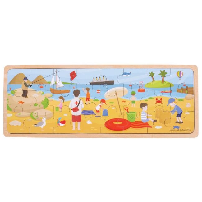 Beach - puzzle/ Pláž - puzzle - Jacob's Montessori