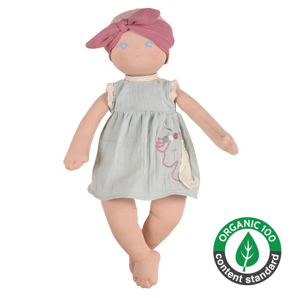 Bonikka KAIA - ORGANIC BABY SOFT DOLL.Bonikka Organic látková bábika - Jacob's Montessori