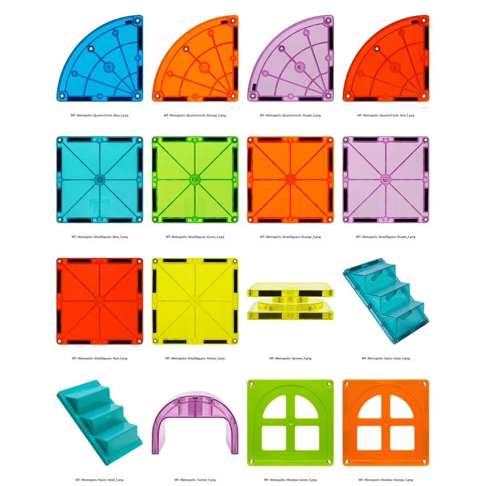 Classic 110 - Piece Set MAGNA - TILES® - Jacob's Montessori