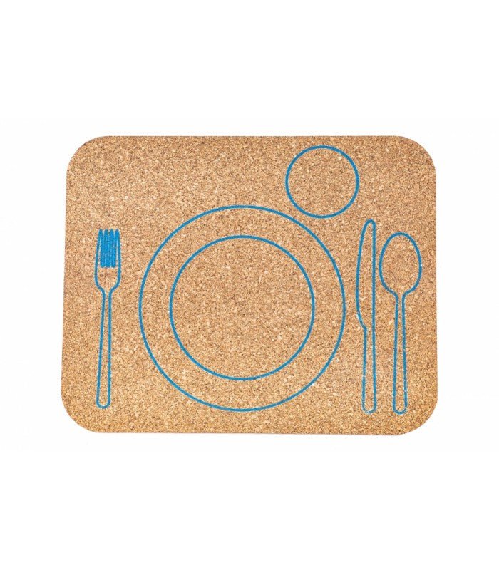 Cork placemat for LEFT - HANDER or RIGHT - HANDER - Jacob's Montessori