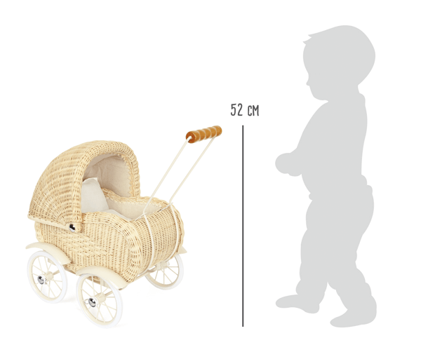 Doll's Wicker Pram - Jacob's Montessori