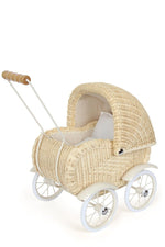 Load image into Gallery viewer, Doll&#39;s Wicker Pram - Jacob&#39;s Montessori
