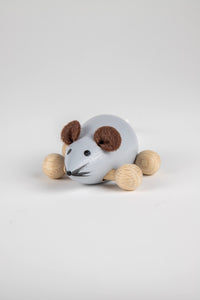 Gray Wooden Mouse - Jacob's Montessori